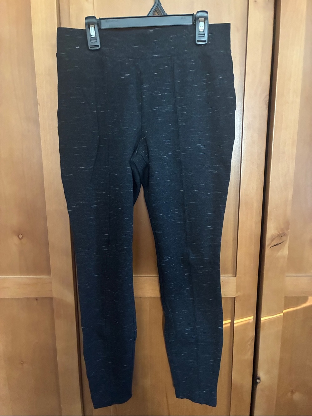 Time and Tru Black w/Multi Color Thick Leggings. #82